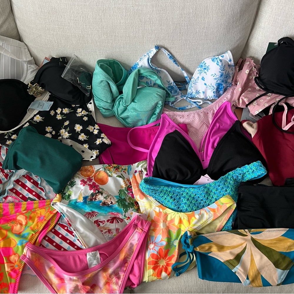 HUGE LOT NWT Swim | Mix of Small/Medium | 23 Pieces Total | Women’s Swimwear
